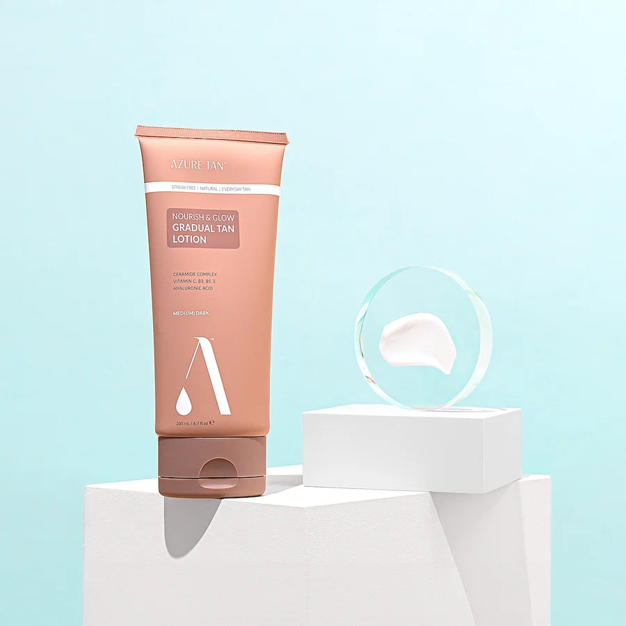 Nourish & Glow Gradual Tan Lotion (Medium - Dark) | Self Tan